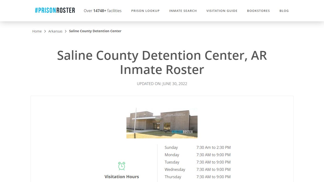 Saline County Detention Center, AR Inmate Roster